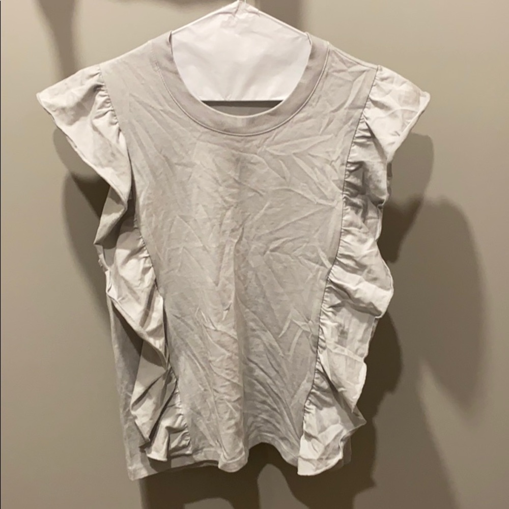 Aritzia ruffled tank
